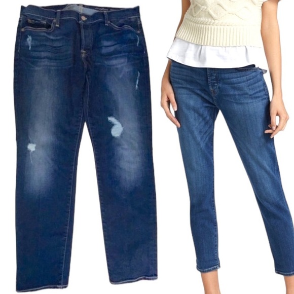 7 for all Mankind Josefina Skinny Boyfriend Jeans NWOT - Picture 1 of 16